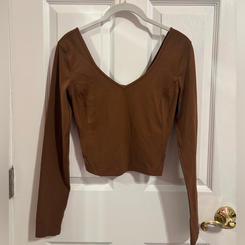 LuluLemon Brown Workout Top